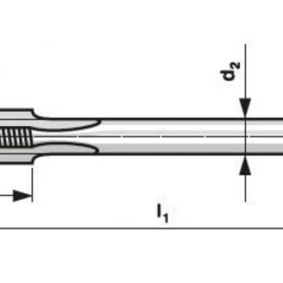 Závitník strojný M4 DIN376/3510 HSS ISO2 Tin