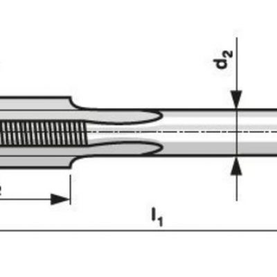 Závitník sadový ručný DIN2181 HSS 2N MF M17x1 III.