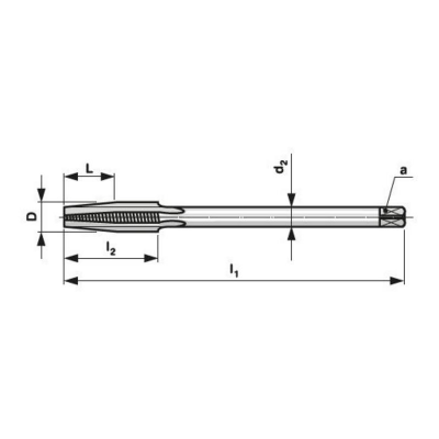 Závitník maticový 223074 HSS 2N MF M24x2