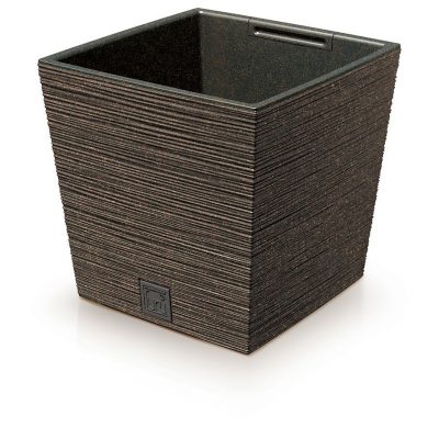 Kvetináč FURU SQUARE LOW ECO WOOD 29,5cm kávový DFS300W-4625W