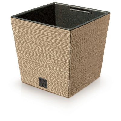 Kvetináč FURU SQUARE LOW ECO WOOD 29,5cm naturo DFS300W-4665W