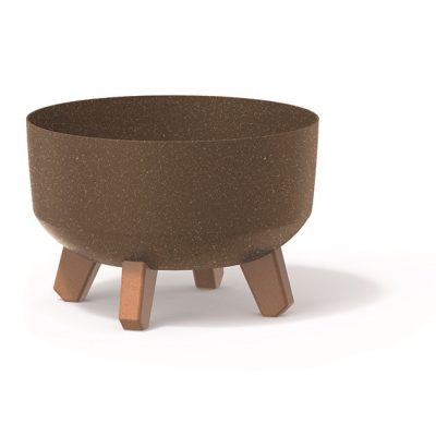 Kvetináč GRACIA LOW ECO WOOD 23,5cm kávový DGRL240LW-4625W